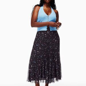 Aritzia wilfred twirl floral midi/maxi skirt